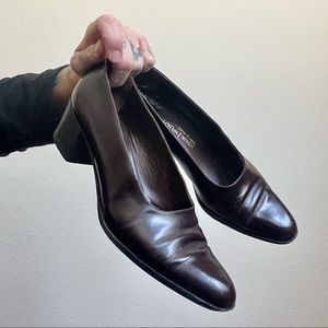 Ralph Lauren Vintage Made in Italy Block Pumps